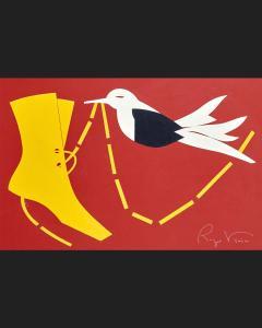 VIVIER Roger 1907-1998,LA CHAUSSURE JAUNE,Besch Cannes Auction FR 2023-12-30