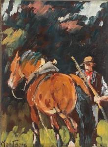 VIZZOTTO Enrico 1880-1976,An Autumn Walk, and Farmer with Horse,Palais Dorotheum AT 2015-12-07
