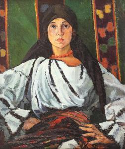 VLADESCU Constantin 1890-1951,Peasant Woman,Artmark RO 2018-03-27