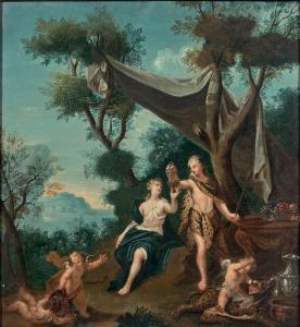 VLEUGHELS Nicolas 1668-1737,Bacchus et Ariane,De Maigret FR 2022-12-16