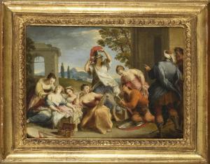 VLEUGHELS Nicolas,L\’enlèvement d\’Hélène Achille chez les filles de,1716,Digard 2023-06-30