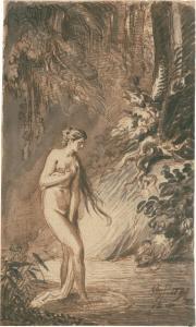 VOGEL Christian Leberecht 1759-1816,Badende in einer Quelle im Wald,1779,Galerie Bassenge 2022-06-03
