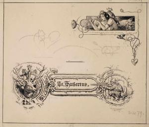 VOGEL Hermann 1856-1918,Illustrationsentwurf Blatt mit zwei ausgearbeitete,1999,Mehlis DE 2020-02-27