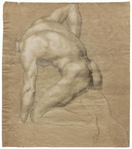 VOGEL Ludwig 1788-1879,Study of a male nude,1813,Galerie Koller CH 2022-09-23