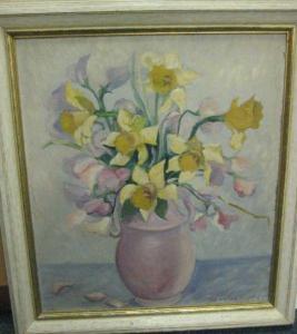 VOGEL Valentine 1906-1965,Still life of daffodils,Ivey-Selkirk Auctioneers US 2009-11-16