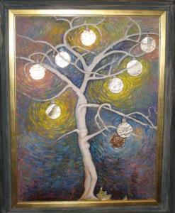 VOGEL Valentine 1906-1965,Tree with hanging ornaments,Ivey-Selkirk Auctioneers US 2010-05-15
