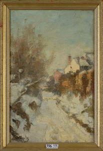 VOGELS Guillaume 1836-1896,Paysage hivernal,VanDerKindere BE 2018-03-27