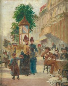VOGLER Paul 1852-1904,Elégantes dans la rue,Millon & Associés FR 2006-11-22