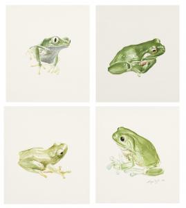 VOIGT Leigh 1943,Frogs, four,1988,Strauss Co. ZA 2023-09-11
