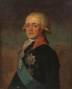 VOILLE Jean Louis,Portrait of Tsar Paul I of Russia, bust-length, in,1781,Bonhams 2023-12-06