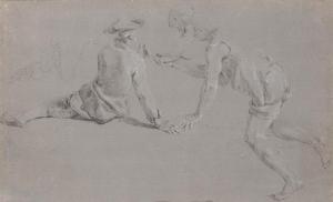 VOLAIRE IL CAVALIER Jacques Antoine 1729-1802,Figure studies,Galerie Koller CH 2022-09-23