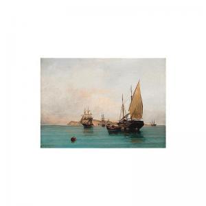 VOLANAKIS Constantinos 1837-1907,on calm waters,Sotheby's GB 2001-10-18