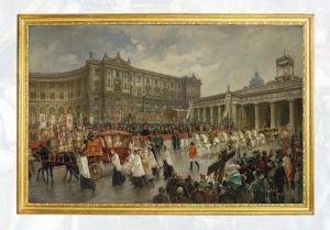 VOLKEL Reinhol,Imperial procession on the occasion of the Euchari,Palais Dorotheum 2019-06-18