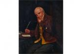 VOLKER S 1800-1900,Interior Scene with a Man Seated,John Nicholson GB 2015-02-25
