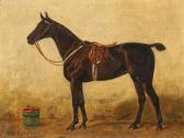 VOLKERS Emil 1831-1905,A Bay Horse in a Stable,1904,Palais Dorotheum AT 2023-12-12