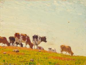 VOLKERT Edward Charles 1871-1935,The Hill Pasture,1912,Bonhams GB 2012-05-15