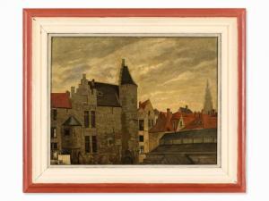 VOLKHART Max 1848-1935,View of Amsterdam,1880,Auctionata DE 2016-10-22