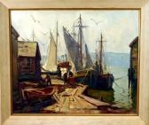 VOLKONSKY Maria Vladimirovna 1875-1960,Harbor scene,1902,Alderfer Auction & Appraisal US 2006-06-07