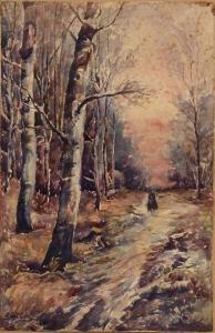VOLKOV Efim Efimovich 1844-1920,Sentier dans la forêt,Osenat FR 2020-03-01