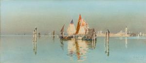 VOLKOV MUROMZOFF Aleksandr Nikolaev.,The Venetian Lagoon,1891,Bearnes Hampton & Littlewood 2023-01-17