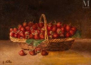VOLLON Antoine 1833-1900,Nature morte au panier de fraises,Millon & Associés FR 2024-01-25