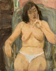 VOLOVICK Lazare 1902-1977,Nude in an Armchair,MacDougall's GB 2024-04-10