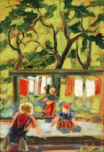 VOM RATH Hanna Bekker 1893-1983,Composition with children,Bruun Rasmussen DK 2021-11-02