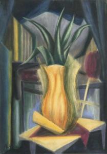 VOM RATH Hanna Bekker 1893-1983,The yellow Vase,Stahl DE 2020-05-16