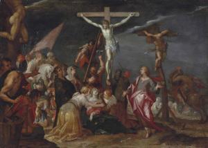 von AACHEN Hans 1552-1615,The Crucifixion with the two thieves,Christie's GB 2013-07-05