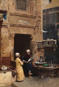 von AMBROS Raphael 1855-1895,The Merchant,1892,Bonhams GB 2020-06-03