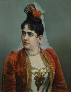 von Amerling Friedrich 1803-1887,Ritratto di dama,1852,Galleria Pananti Casa d'Aste IT 2019-06-14