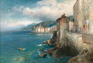 von ASTUDIN Nicolai 1847-1925,Strand von Camogli,Palais Dorotheum AT 2022-06-20