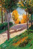 von BECHTEJEFF Wladimir Georgiew 1878-1971,Autumn alley,1905-1909,Palais Dorotheum AT 2021-06-22