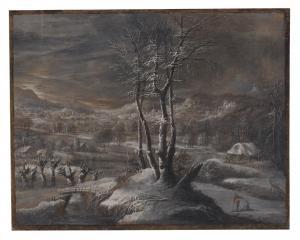 von BEMMEL Karl Sebastian 1743-1796,A winter landscape,Christie's GB 2023-01-26