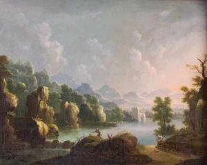von BEMMEL Karl Sebastian 1743-1796,Arkadische Flusslandschaft mit Fischer,Auktionshaus Dr. Fischer 2019-05-17