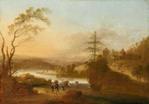 von BEMMEL Peter 1685-1754,Two Landscapes at Sunrise and Sunset,Lempertz DE 2022-11-19