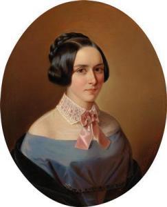 von BERCKHOLTZ Alexandra 1821-1899,Portrait of Baroness Amalie von Bück, neé ,1846,Palais Dorotheum 2017-06-29