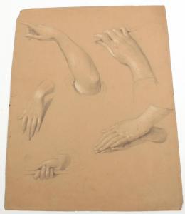 von BLAAS Carl 1815-1894,A study sheets of hands,Palais Dorotheum AT 2014-10-02