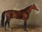 von BLAAS Julius 1845-1922,Portrait of a chestnut horse in a stable,1885,Bonhams GB 2023-02-07