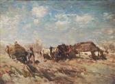 von BOCHMANN Gregor 1850-1930,Estonian Farm Yard,Stahl DE 2012-09-22