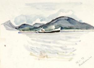 VON BOULLION Irene,'Schleppdampfer in der Bucht von St. Tropez,1929,Von Zezschwitz 2009-11-12
