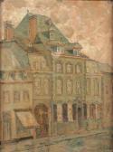 von BRANDIS August,Blick auf das Haus des Tuchhändlers Ackens in Eupe,1901,Von Zengen 2018-11-30