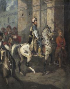 VON BRANDT Jozef 1841-1915,STEFAN CZARNIECKI ON THE DAPPLED HORSE,1862,Agra-Art PL 2019-03-17