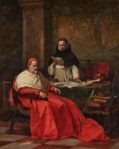 Von BROZIK Wenceslas Václav 1851-1901,The Order of the Cardinal,Sotheby's GB 2023-05-24