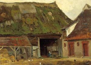 von CANAL Gilbert 1849-1927,Ein niederländischer Bauernhof,Palais Dorotheum AT 2009-11-05