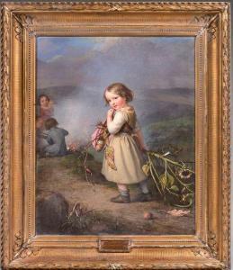 von der EMBDE August 1780-1862,Enfants avec une branche de tournesol,1844,De Maigret FR 2020-12-04