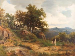 von der HELLEN Carl,Horseman in romantic landscape,1868,Hargesheimer Kunstauktionen 2019-09-14