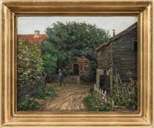 Von DIEPOLD Leo Klein 1865-1944,Dorfstraße mit Häusern und Vorgärten,Leo Spik DE 2021-06-24