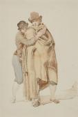 Von DILLIS Johann Georg 1759-1841,Two Standing Male Figures,Lempertz DE 2016-05-21