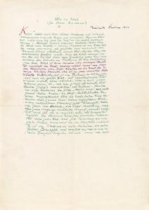 VON DODERER Heimito 1896-1966,Handschrift: "Über den Kitsch" (für Alexa,1954,im Kinsky Auktionshaus 2015-06-16